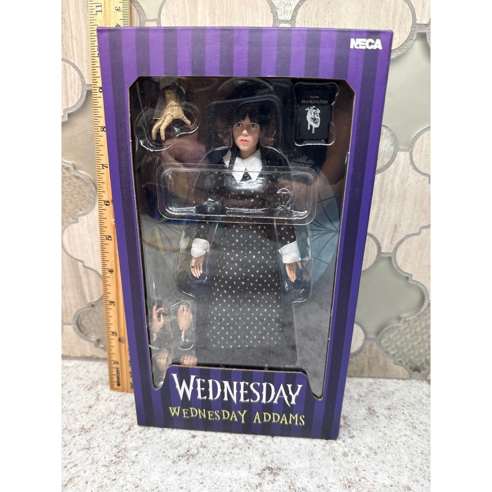NECA Wednesday Addams Action Figure Netflix Series Thing Accessory 7 Inch Scale